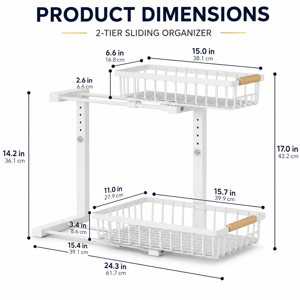Two-Tier Under Sink Storage Rack