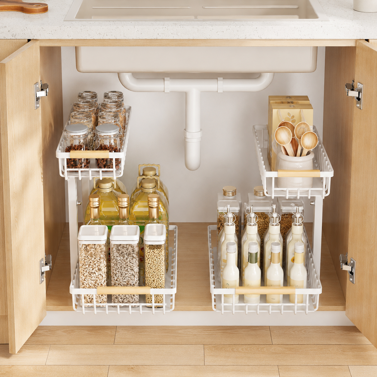 Two-Tier Under Sink Storage Rack