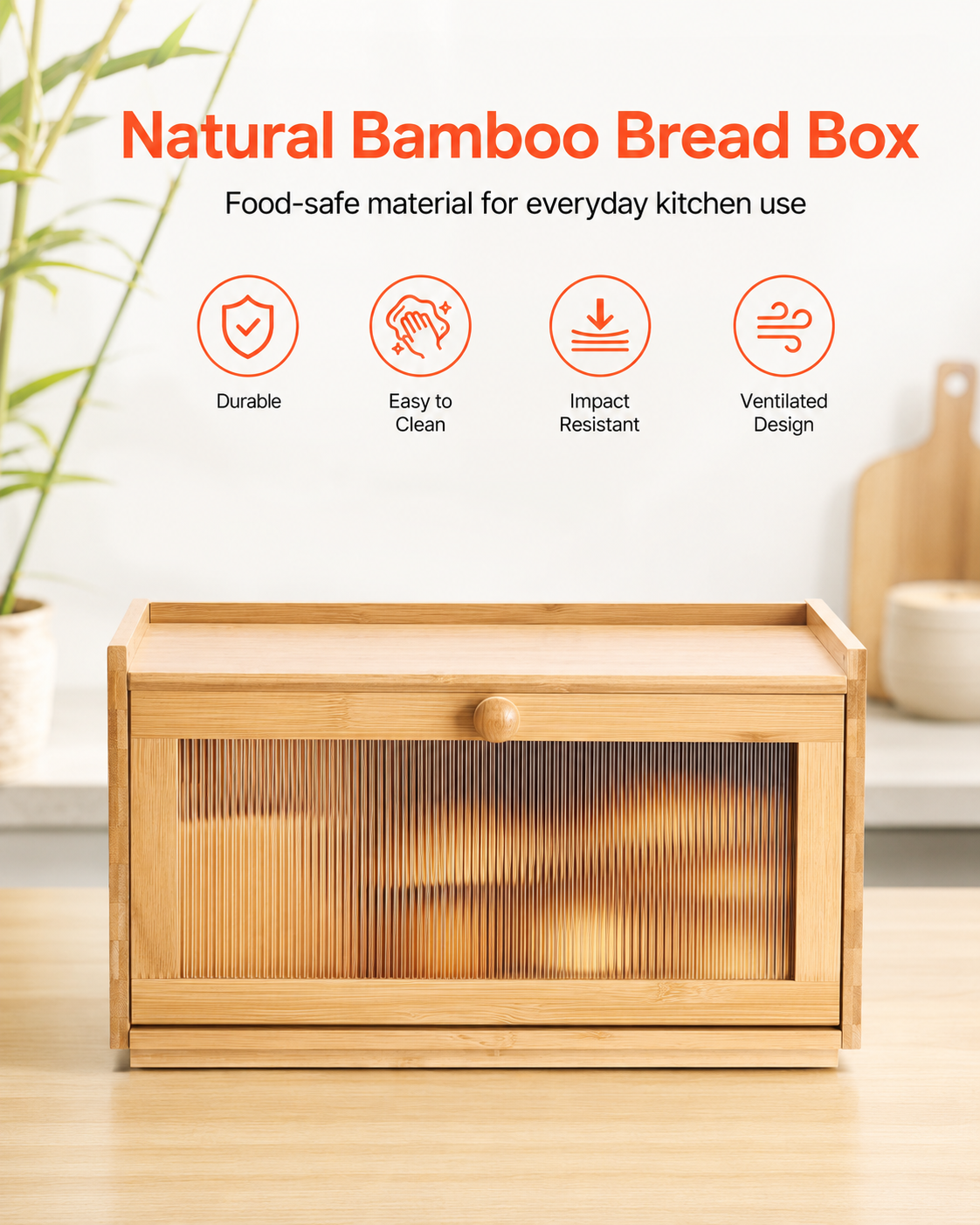 Bread Box For Kitchen Counter