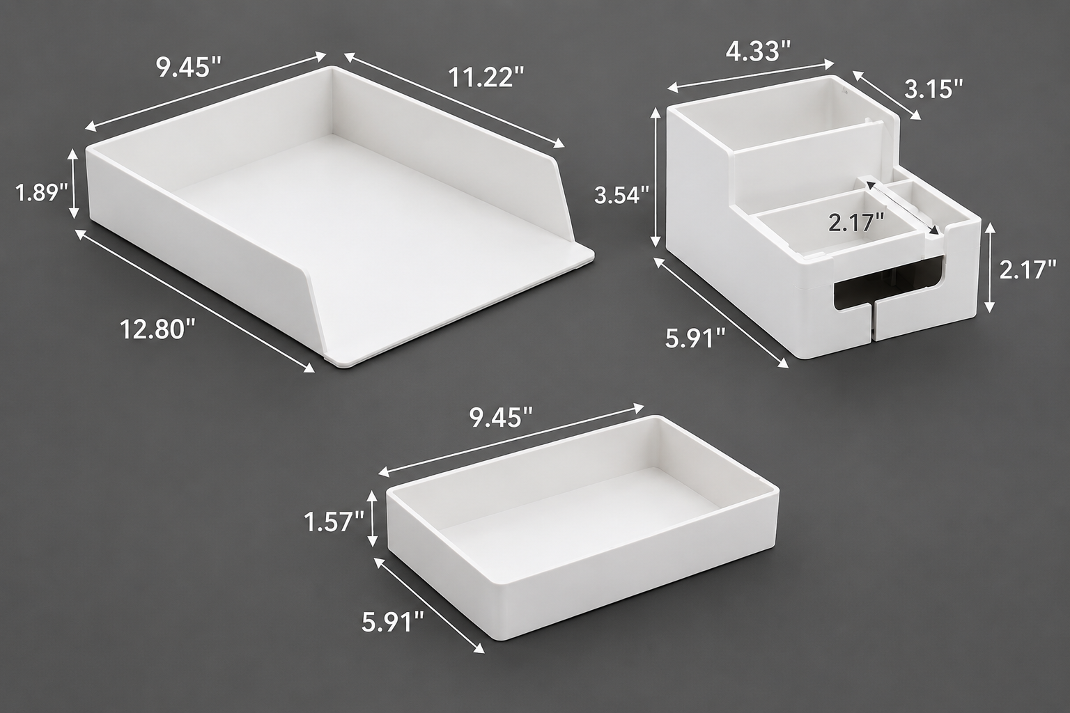 5-Tier Desktop Organizer | Modern Workspace Storage