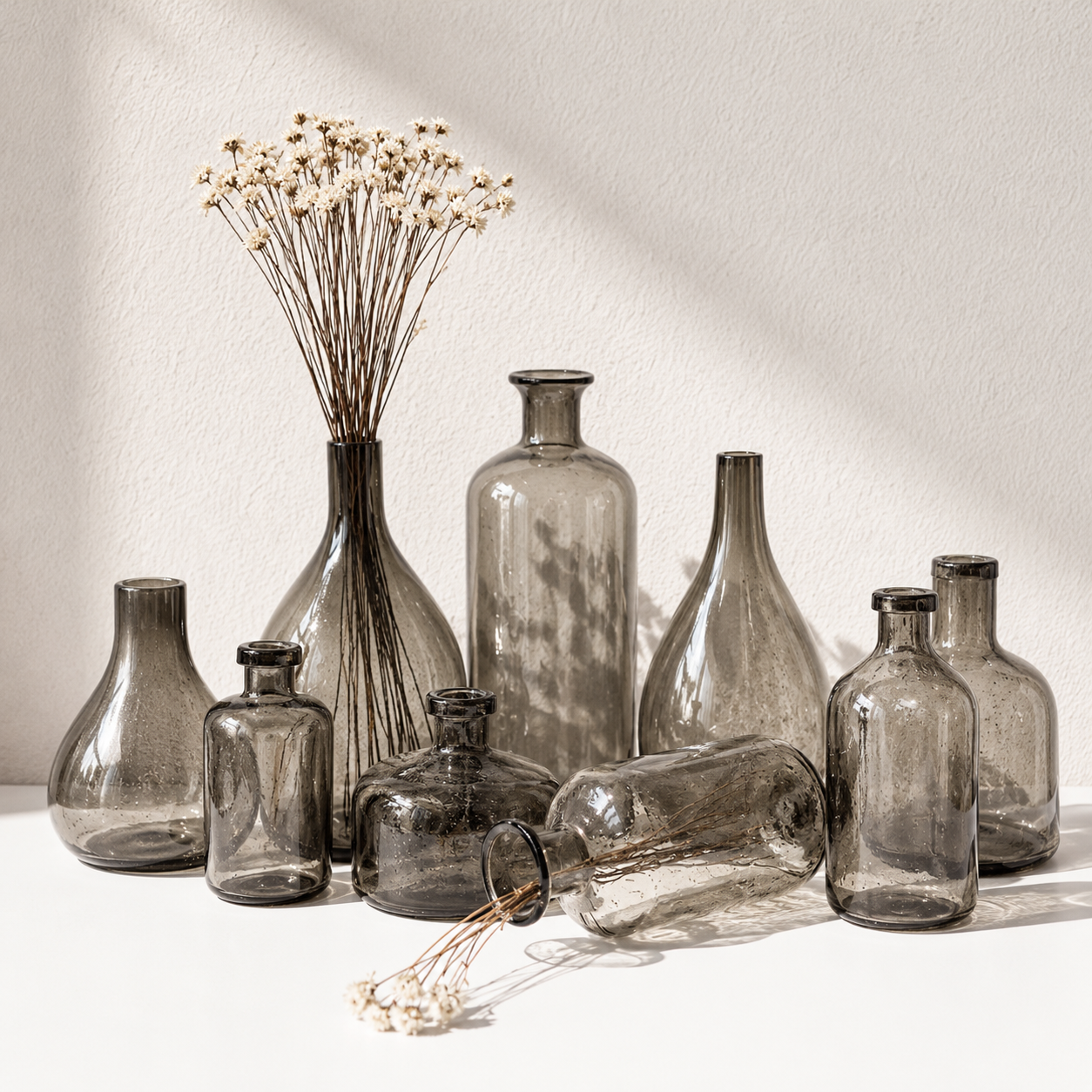 Vintage Bubble Glass Vase | Elegant Modern Home Décor Accent