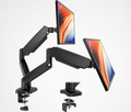 Dual Monitor Gas Spring Arm Mount – Adjustable Desk Stand for 13–32” Screens