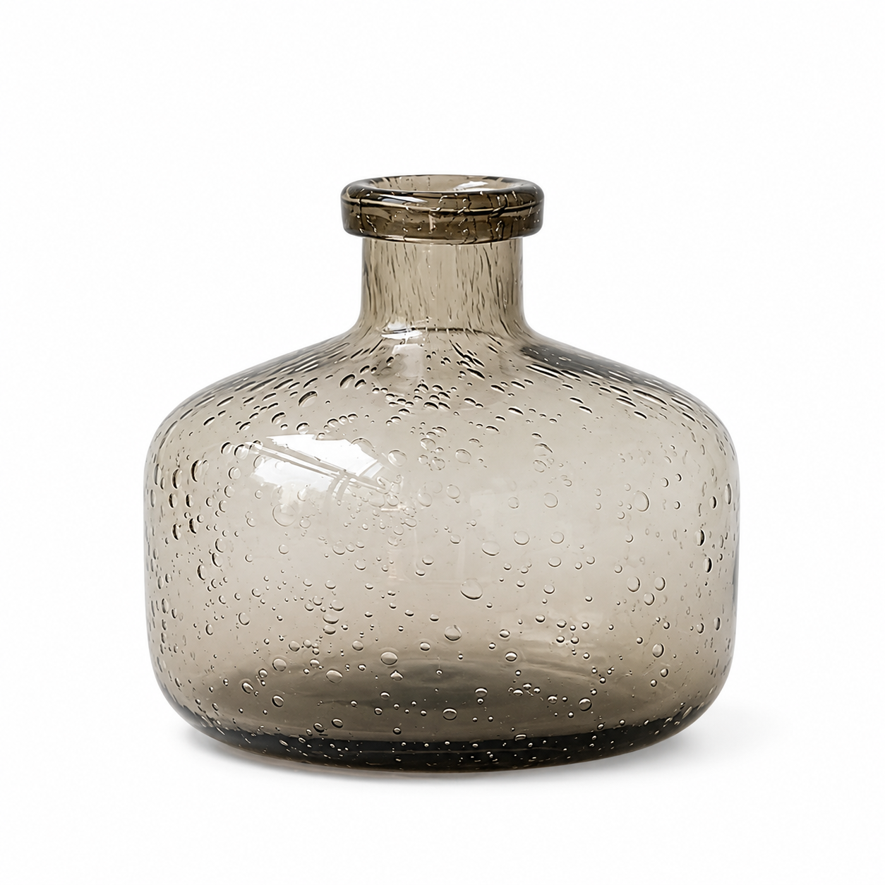 Vintage Bubble Glass Vase | Elegant Modern Home Décor Accent