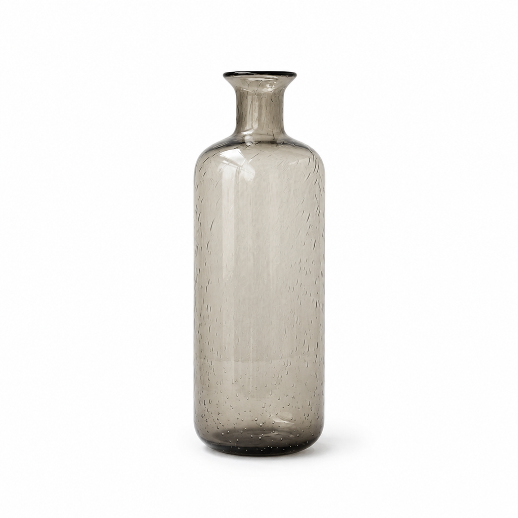 Vintage Bubble Glass Vase | Elegant Modern Home Décor Accent