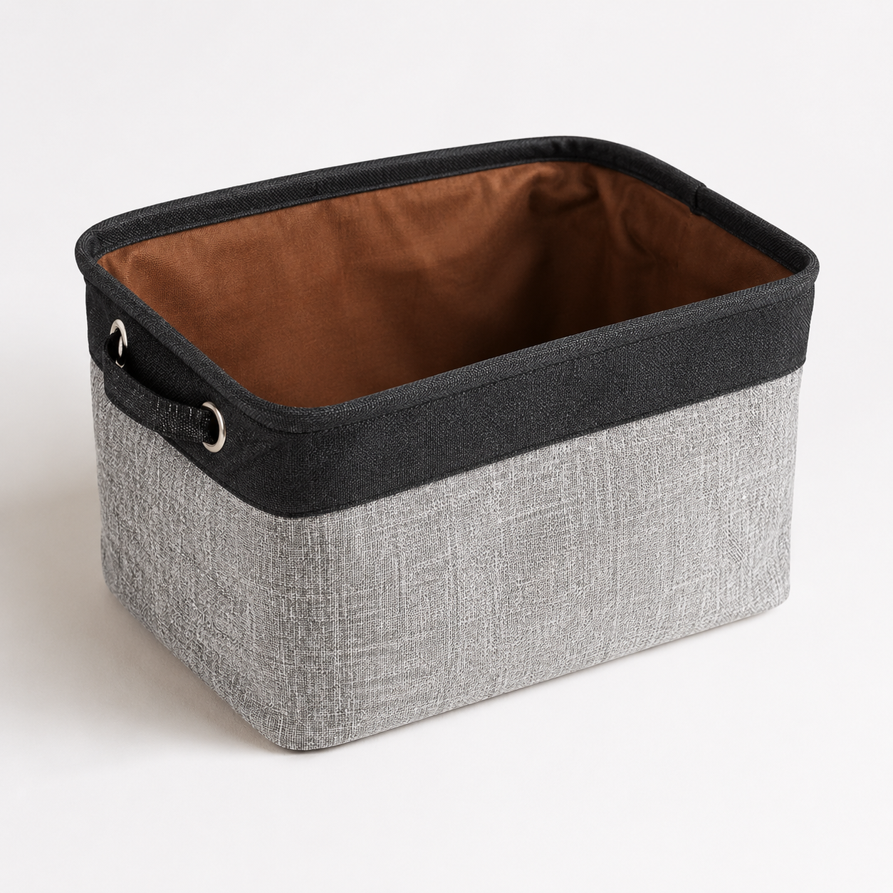 Foldable Fabric Storage Basket with Handles | Modern Home Organizer Bin
