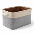 Foldable Fabric Storage Basket with Handles | Modern Home Organizer Bin