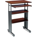 Adjustable Standing Desk Workstation - Work comfortably sitting or standing with a space-saving workstation designed for productivity and organization.
